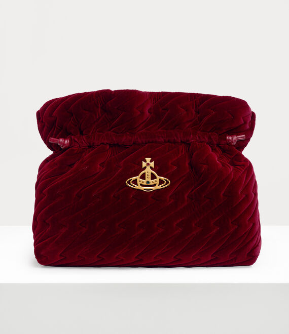 Vivienne Westwood EVA LARGE CLUTCH burgundy